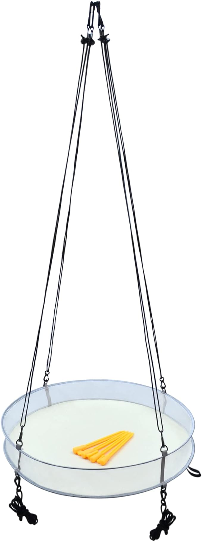 16" Seed Hoop Catcher for Bird Feeder Hanging Tray Attracting Birds Outdoors Backyard Garden