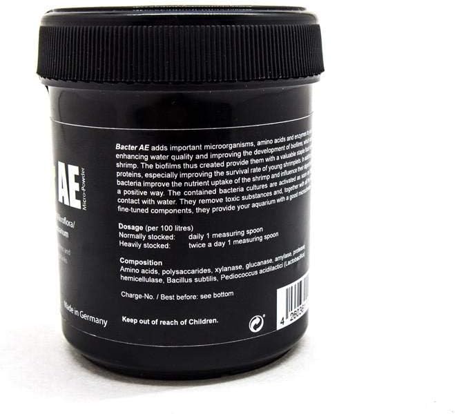 GlasGarten Bacter AE Shrimp (70g) | Nutrients for Live Freshwater Shrimp Food/Aquarium Water (Neocaridina, Amano, Red Cherry, Rili)