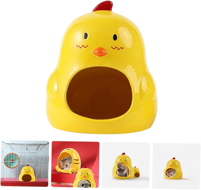 Toddmomy Ceramic Nest for Hamster Guinea Pig Hideaway Small Animal House Accessory