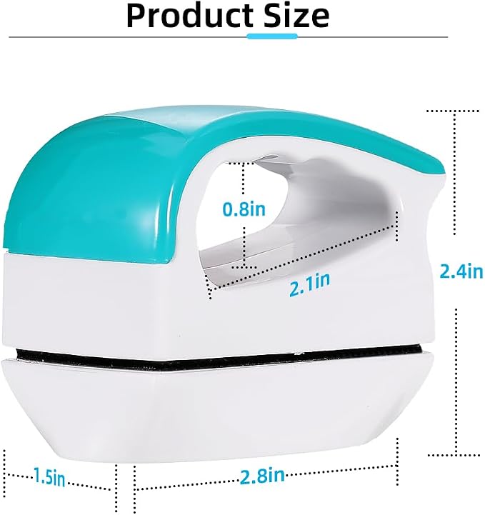 DaToo 2 Pieces Aquarium Magnetic Brush Glass Fish Tank Algae Scrapers Glass Cleaner Floating Scrubber Aquarium Clean Brush (Size S)
