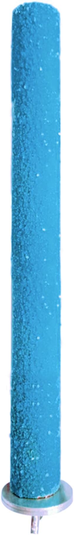SunGrow Wooden Bird Perch, 8 inches, Quartz Sand Covered, Blue Perch for Lovebirds, Budgies, Finches & Small Birds