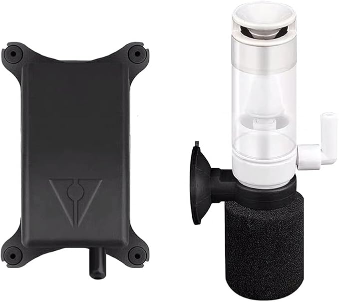HIERYAN Super Mini Aquarium Single Sponge Filter with Oxygen Pump | 3-in-1 Filtration Ultra Quiet Air Pump, Submersible Foam Filter for Small Fish Tank 1-10 Gallon