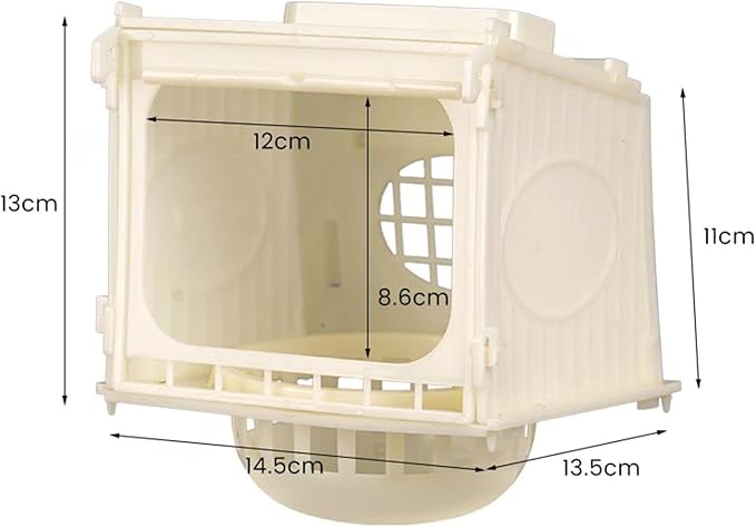 Bird Breeding Nest Box Parrot Nest Bed Multifunctional Easy Clean Bird Cage Parrot Nest for Small Medium Animal Budgie Canary