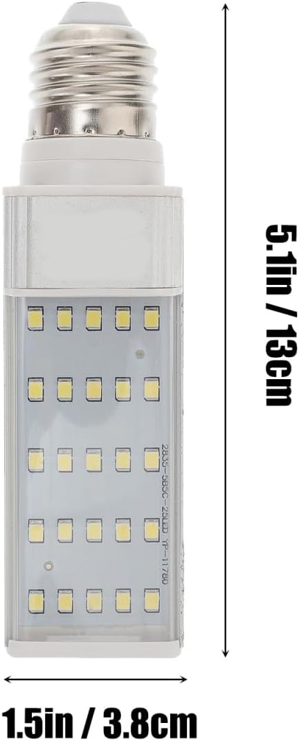 UEETEK E27 5W Led Lamp for Fish Tank Aquarium Light for and Box Led Lamp for Aquarium Plant Growth White 5.11 X 1.49 X 1.49 in