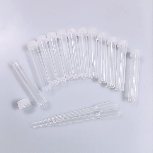 Aquarium Water Quality Kit (10ml Tube x12 + 3ml Dropper x2) - Test Strips Not Included