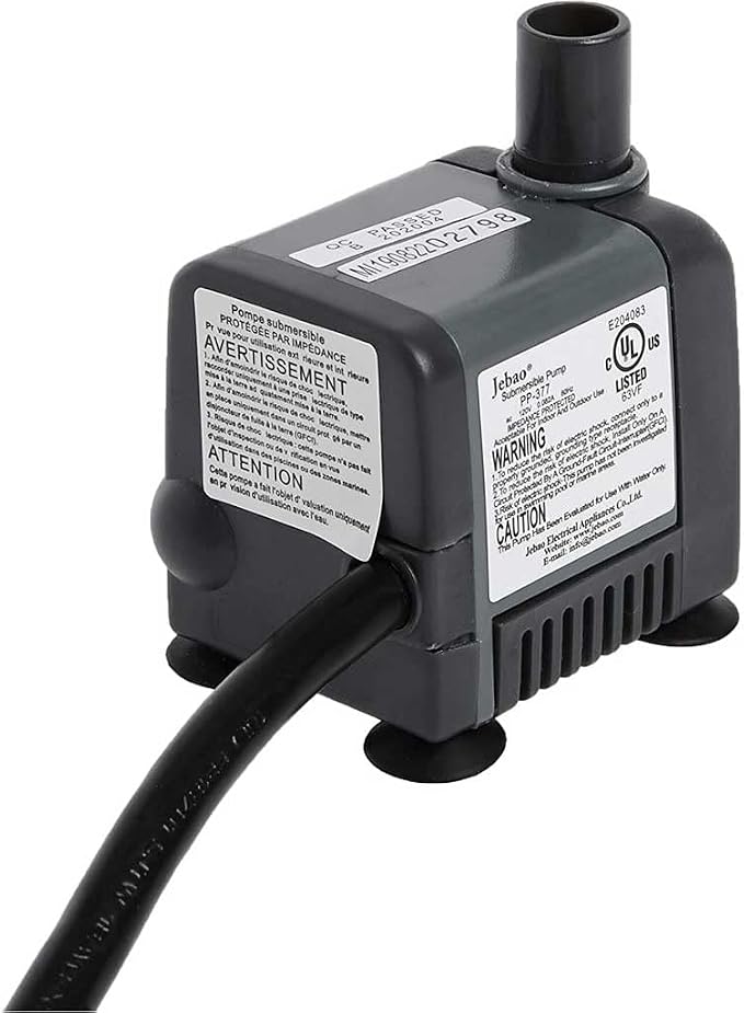 Jebao Jecod PP-377 Submersible Fountain Pond Pump 105gph replace PP-377LV (No Inline Plug)