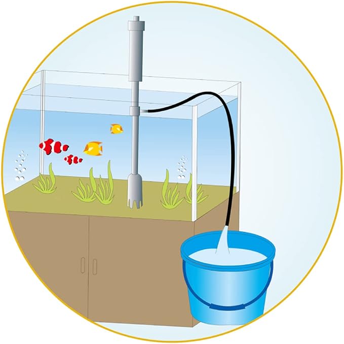 BESPORTBLE Fish Tank Gravel Vacuum Cleaner Height Battery-powered Siphon Pump for Water Changes and Aquarium Cleaning for Aquariums