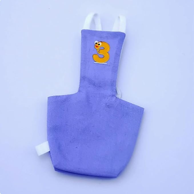 Bird Diaper Protective Parrot Nappy - 6 Pack, Reusable Flight Suit with Waterproof Inner Layer, Washable Cute Urine Wet Suit for Cockatiel Conure Macaw Lovebird (XL)
