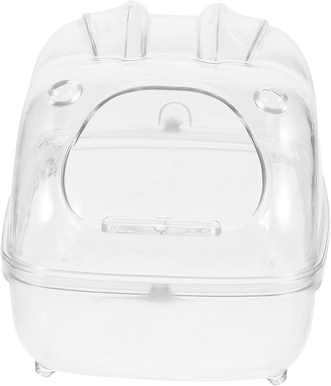 Happyyami Hamster Sand Bath Box Toilet for Small Pets Multi-use Chinchilla Dust Bath Easy to Clean for Hamsters Mice and Gerbils