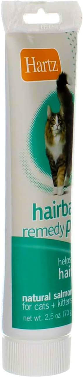 Hartz Hairball Remedy Plus Salmon Flavored Paste for Cats and Kittens, 2.5 Ounce (Pack of 12)