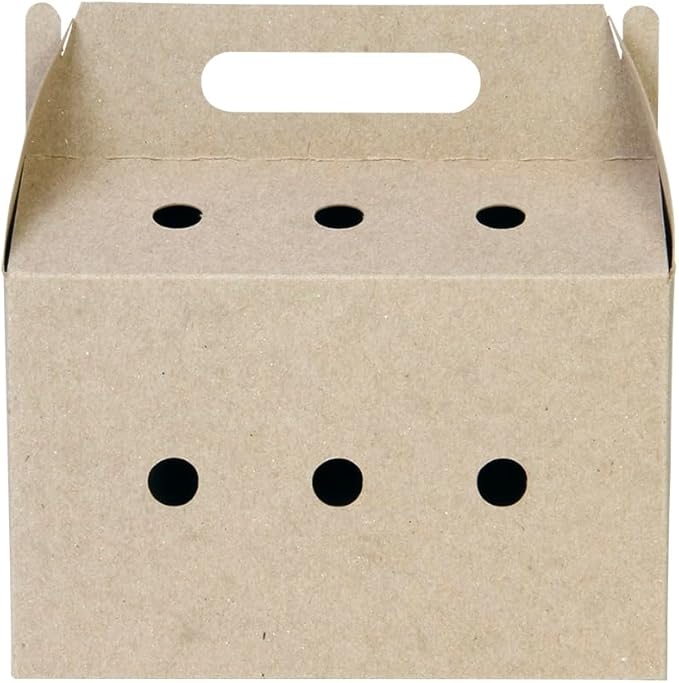 Disposable pet Carriers for Small animals-12 Pack. (Brown)