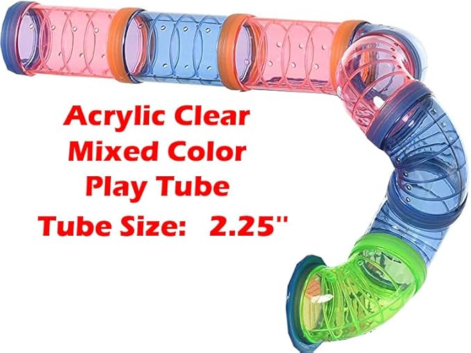 Pink 5-Floors Large Twin Tower Syrian Hamster Rodent Gerbil Mouse Mice Rat Cage with Crossover Tube Tunnel