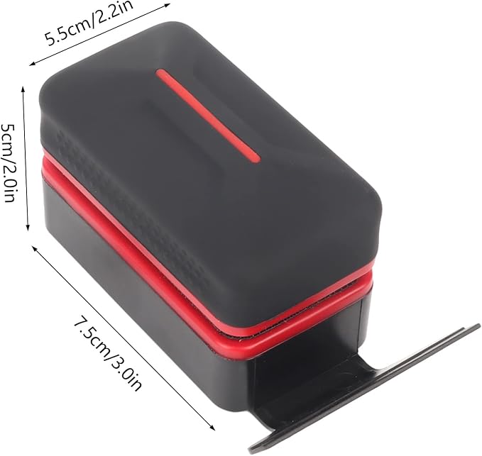 Asixxsix Aquarium Strong Magnetic Cleaner, Fish t ANK algaes Magnet Cleaning Tool with algaes Scraper for Glass Aquariums t ANK, Floating Scrubber Brush with Scraper (M, Suitable for 6mm/0.2in