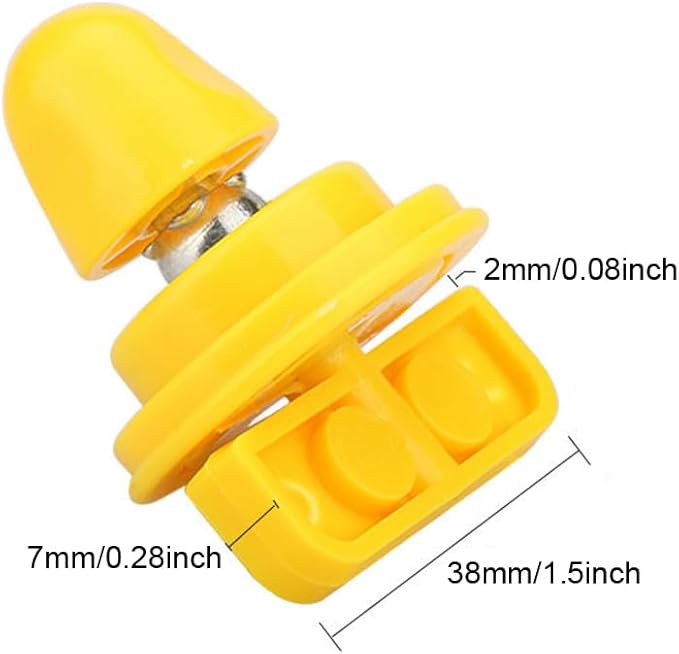 2 Pack Hamster Wheel Bearing Replacement with Tightening Knob Spinning Mechanism Axle Mount for Silent Runner Silent Hamster Exercise Wheels Chinchilla Syria Hamsters Silent Spinner Wheel