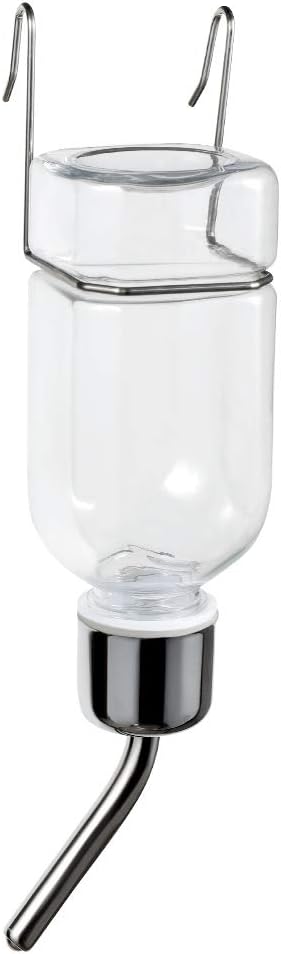Small Animal Water Bottle - No Drip Water Dispenser Gravity Hydration Fountain Drinking Feeder for Dog,Cat,Rabbit,Hamster Cage or Kennel Size S