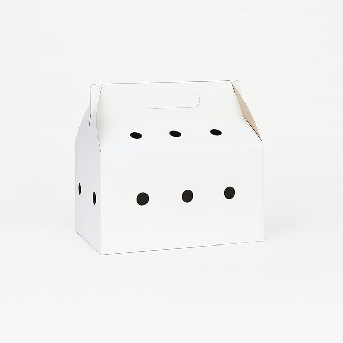 Disposable pet Carriers for Small animals-12 Pack (White)