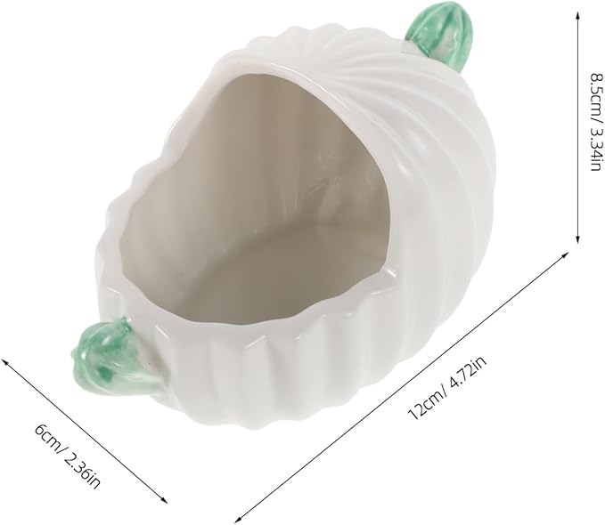 Milisten Pet Ceramic Bathtub for Chinchilla Hamster Small Animal Bath Dust Bowl Hideout Bathroom Supplies Chinchilla Bath Dust Bowl