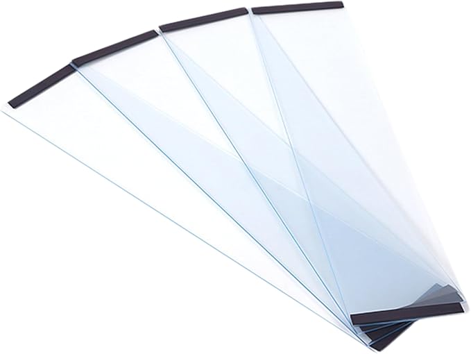 Transparent PVC Bird Cage Baffle,4Pcs Bird Cage Seed Catcher Guard,Anti-Scatter Mess-Free Clear Cage Liner for Parrot, Parakeet, Macaw