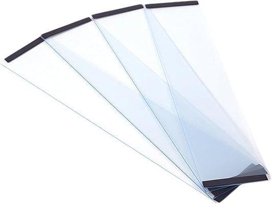 Transparent PVC Bird Cage Baffle,4Pcs Bird Cage Seed Catcher Guard,Anti-Scatter Mess-Free Clear Cage Liner for Parrot, Parakeet, Macaw