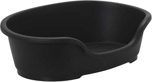 Karlie Do Not Disturb Plastic Dog Bed, 60 cm, Black