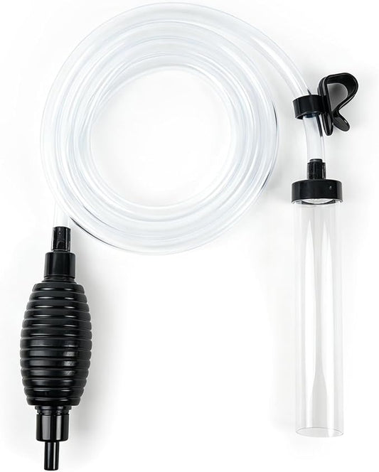 Siphon Hose Fish Tank Cleaner, Aquarium Water Changer, Gravel Vacuum for Aquarium Sand & Gravel – Premium Designed for Superior Cleaning Performance, Safer Material, Battery-Free Design (6FT)