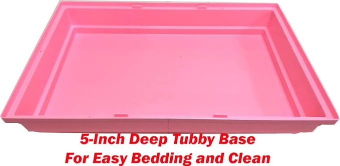 Extra Large 23" Multi-Tiers Easy Setup Hamster Palace Gerbil Habitat Mouse House Mice Home Critters Cage Complete Set of Accessories Expandable Customizable Hide House Food Bowl Running Wheel