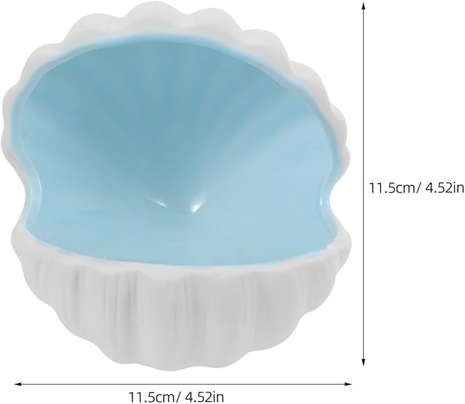 Hamster Hideout, Small Animal Hideout Ceramic Pet House, Shell Shape Hamster House Cave Mini Hut Cage Critter Bath for Chinchilla