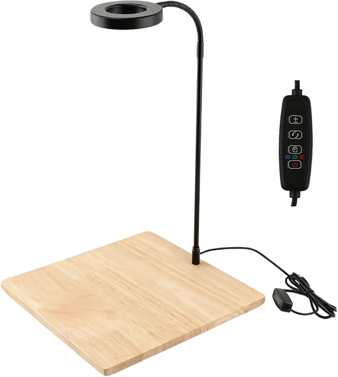 Aquarium Light Full Spectrum LED10W Light with Timer Auto On/Off | Betta Fish Tank Light,Nano Terrarium Fish Tank Lamp,3 Light Colors + Dimmable Brightness