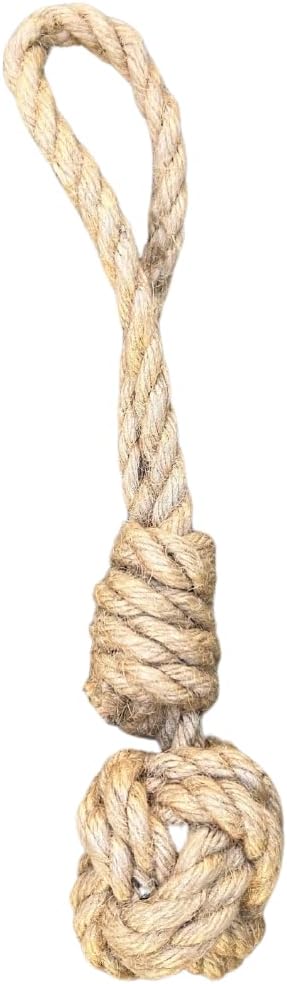 Hemp Rope Dog Tug Toy - Eco-Friendly with Long-Lasting Performance - Interactive & Entertaining Gift - Perfect for Small Dogs, (Up to 25lbs)
