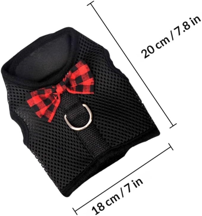 Abaodam Pet Vest Harness Breathable Mesh Chest Back Strap Soft S Size 20-23Cm for Small Pets Rabbit Guinea Pig Squirrel Walking
