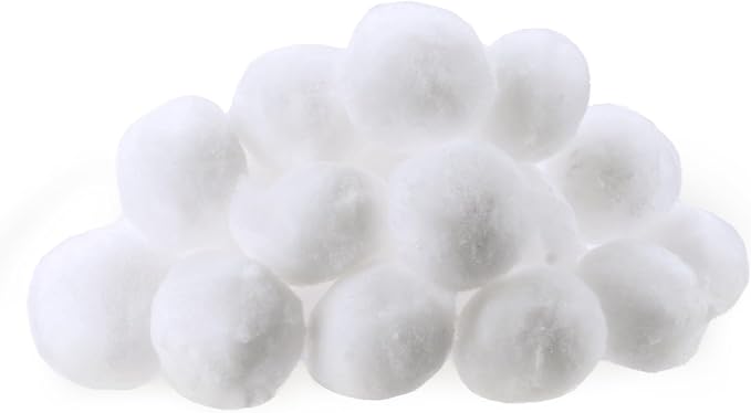 VORESTIC Filtra Fluff Aquarium Filter Floss, Aquarium Cotton Balls for Fish Tank, Turtle Tank, Canister Filter - Polishing Floss Balls for Freshwater and Saltwater, Ready to Use, 3.5 oz (100 g)