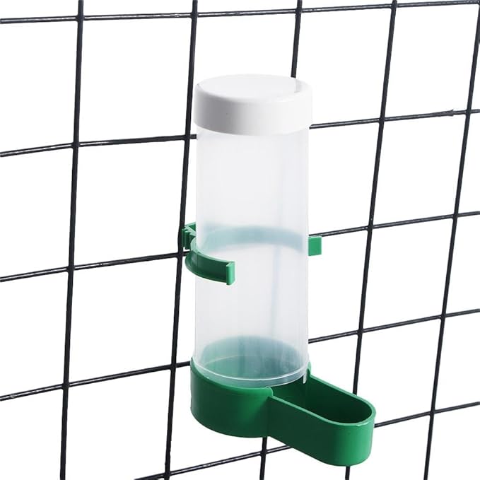 Bird Feeder 2PCS Plastic Bird Water Drinker Hanging Food Dispenser Automatic Drinking Fountain Bird Supplies Parrot Feeding Tool Bird Cage Accessories