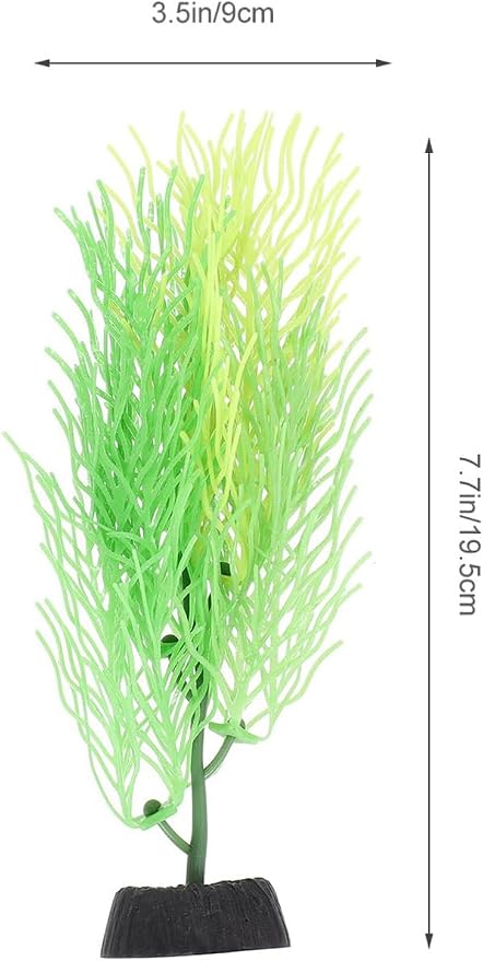 Aquarium Plants Artificial Silicone Green Fish Tank Decorations Plastic Plants Betta Fish Tank Accessories Aquarium Decor