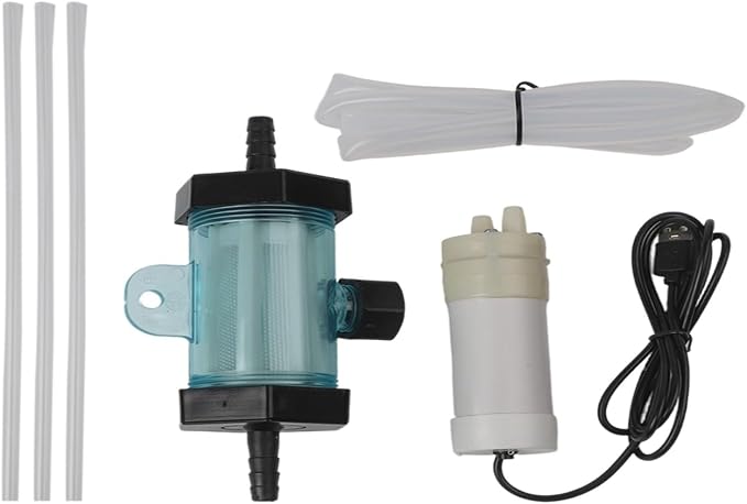 Electric Aquarium for gravel Cleaner USB Pump with Siphon Vacuum for Fish and Turtle Tanks, Freshwater or Seawater Use, Includes Filter, Suction Head and Silicone Tube(1 Meter)