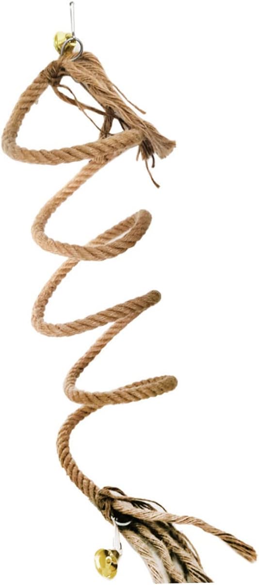 Cotton Rope Bird Accessories Parrot Climbing Toy Spiral Jute Rope for Pet Birds Exercise Toy