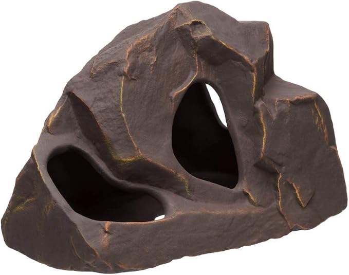 Aquarium Ceramic Decorations Cave Betta Stone Decor - Aquarium Fish Tank Hideway Decor for breeding Cichlids Plecos Betta Toys Hideout (Grotto)