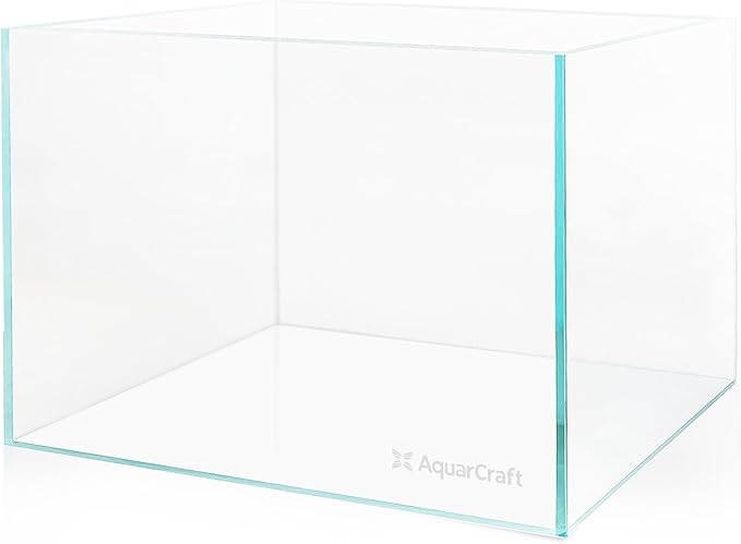 Ultra Clear Glass Fish Tank 30 Gallon, 8mm Thickened Rimless Aquarium Tank Low Iron, Large Big Aquarium 23.6in x17.7in x 17.7in