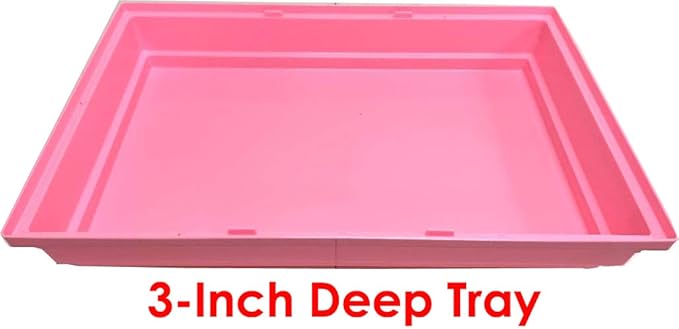 Pink Large 5-Level Large Expandable and Customizable Cross Twin Tower Tube Tunnel Habitat Hamster Rodent Gerbil Mouse Mice Rat Home Cage with Hide House Exercise Wheel Food Dish Water Bottle