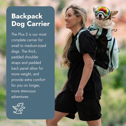 K9 Sport Sack | Plus 2 | Adjustable Dog Carrier Backpack (Small - Summer Mint)