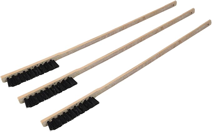 3pcs Bird Cage Cleaner Brush, Wooden Birdcage Brush, Long Handle Bird Cage Brushs Suitable for Routine Maintenance of Various Sized Cage Bodies