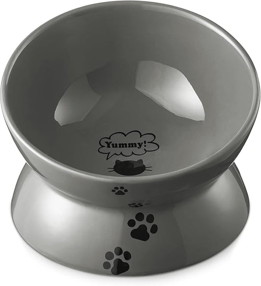 Y YHY Cat Bowls,Grey
