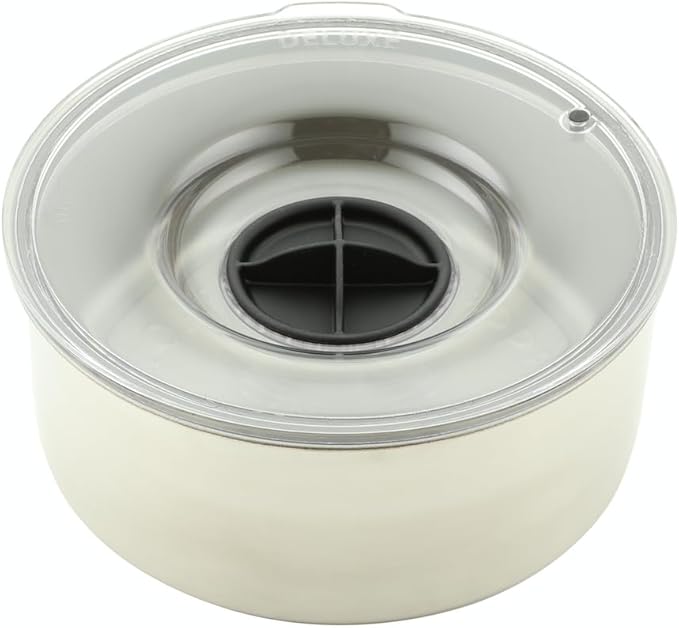 Slopper Stopper Stainless Steel Dripless Water Bowl with Tritan Plastic Lid, Holds 1 Gal, Reduces Spills & Trails Up to 85%+, Water Bowl for Giant Breed Dogs (86-130 lbs), The Original Slobber Stopper