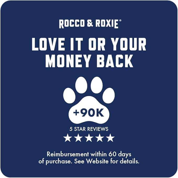 Rocco & Roxie Cat Calming Treats with Melatonin for Cats, Stress and Anxiety Relief, Keep Calm for Grooming, Travel, or Vet Visits, Aid Sleep with Organic Ashwagandha and GABA, Chicken Flavored Chews