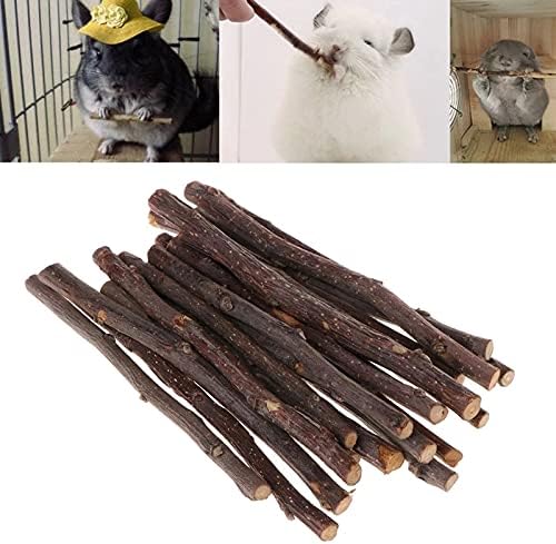 ANDES Natural Apple Sticks 18oz(500g) Small Animals Molar Wood Treats Toys Chinchilla Guinea Pig Hamster Rabbit Gerbil Parrot Bunny and Small Animals Chew Stick Toys Treats