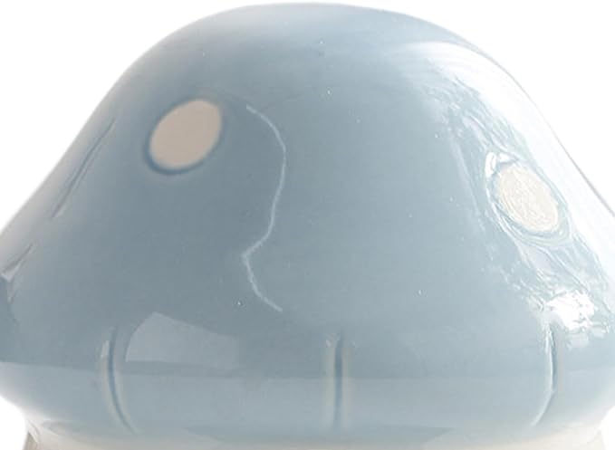 Ceramic Hamster House Guinea Pig Hideout Outdoor Creative Sturdy Habitat Hideaway House for Rats Chipmunk Squirrels, Blue