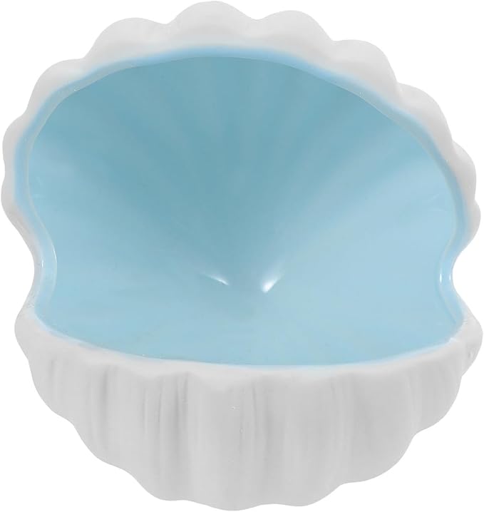 Hamster Hideout, Small Animal Hideout Ceramic Pet House, Shell Shape Hamster House Cave Mini Hut Cage Critter Bath for Chinchilla
