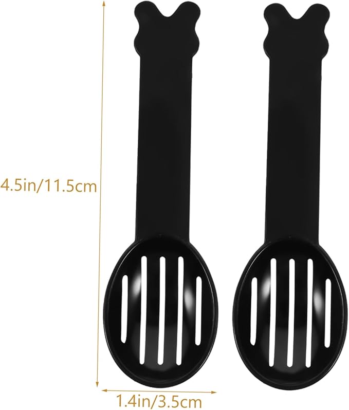 BESPORTBLE Hamster Bathtub Cleaning Spoon Set 5pcs Chinchilla Dust Bath Spoons Small Pet Shower Sand Tool Smooth Surface Random