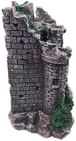 Large Fish Tank Decorations Castle Aquarium Decorations Large Resin Coral Castle Ornaments Fish House Breed Tank Decor for Marine Betta Fish Tank Landscape