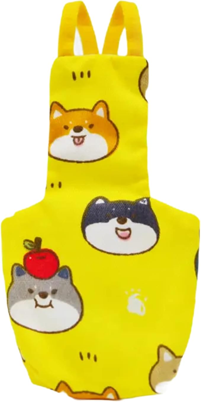 Bird Flight Suits Diapers for Monk Parakeets, Conures, Lovebirds, Cockatiels Flight Suits, Parrot Clothes, Bird Training Nappy Suit Liners Clothes (Medium,Yellow-B)