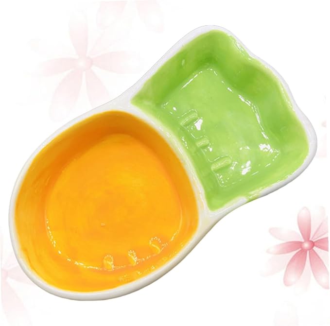 POPETPOP 2Pcs Dog Feeding Bowl Non Tip Pet Food Dish for Cats Dogs Safe Pet Feeder for Indoor Use